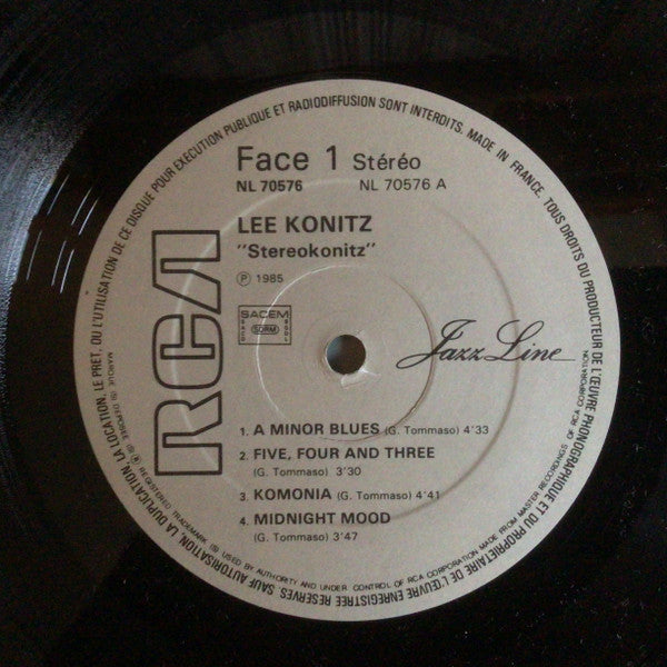Lee Konitz : Stereokonitz (LP, Album)