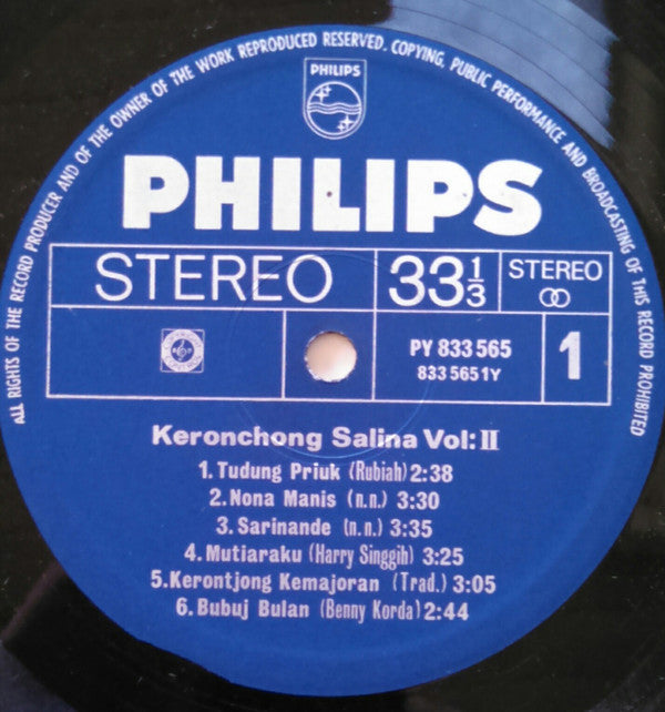 Salina (2) : Keronchong Salina 2 (LP, Album)