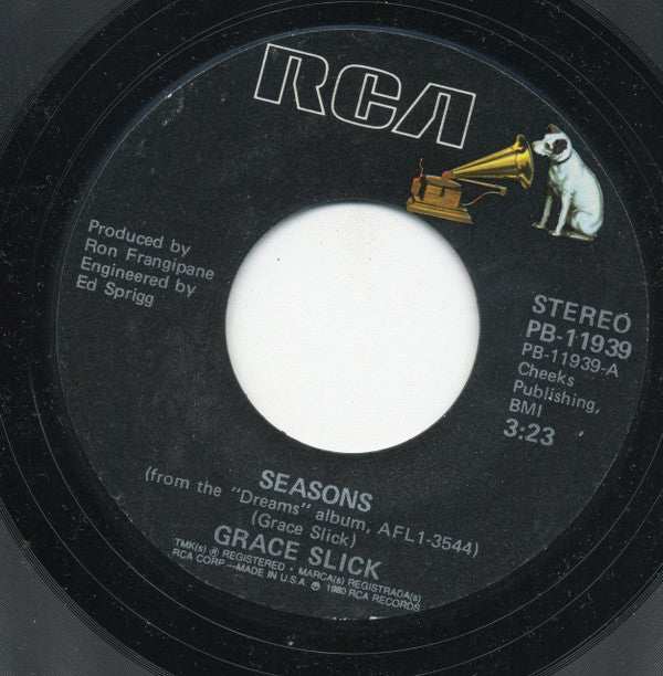 Grace Slick : Seasons (7", Single, Styrene)