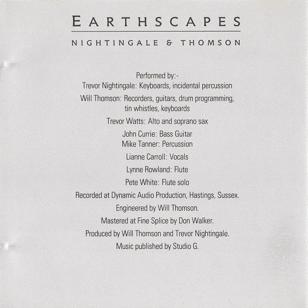Trevor Nightingale & Will Thomson : Earthscapes (CD, Album)