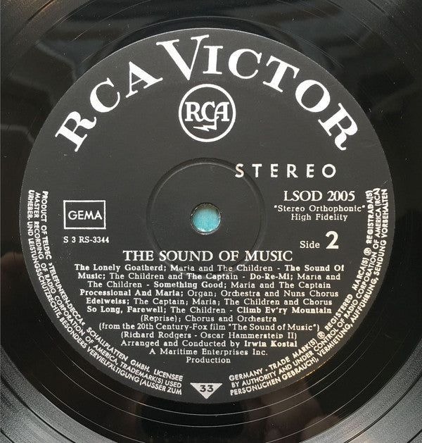 Julie Andrews, Christopher Plummer, Irwin Kostal : The Sound Of Music (An Original Soundtrack Recording) (LP, Album, Gat)