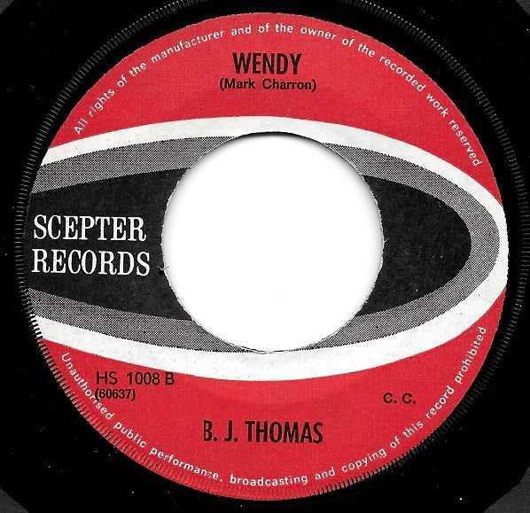 B.J. Thomas : Mama / Wendy (7", Single)
