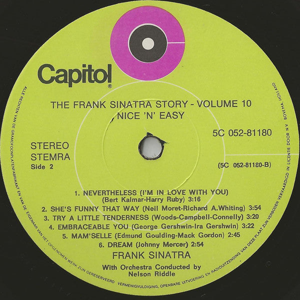 Frank Sinatra : Nice 'N' Easy (LP, Album, RE)