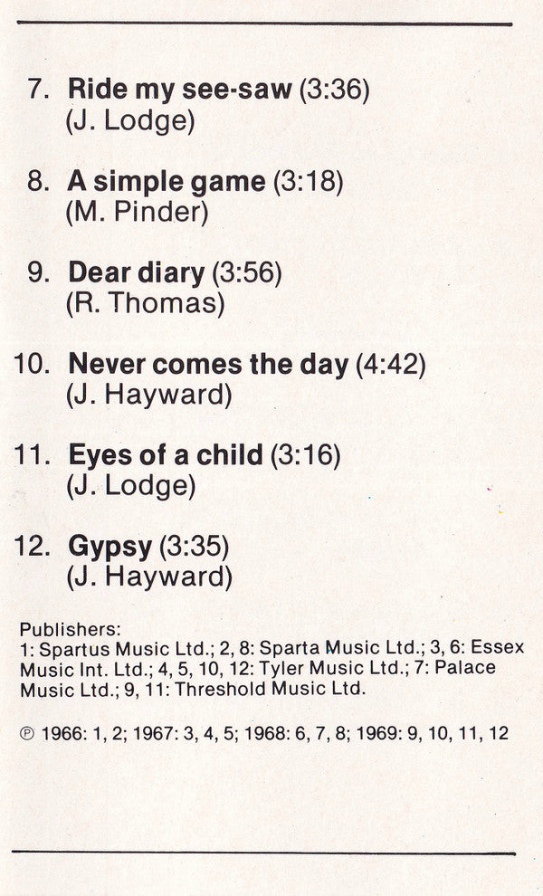 The Moody Blues : The Moody Blues Story (Cass, Comp)