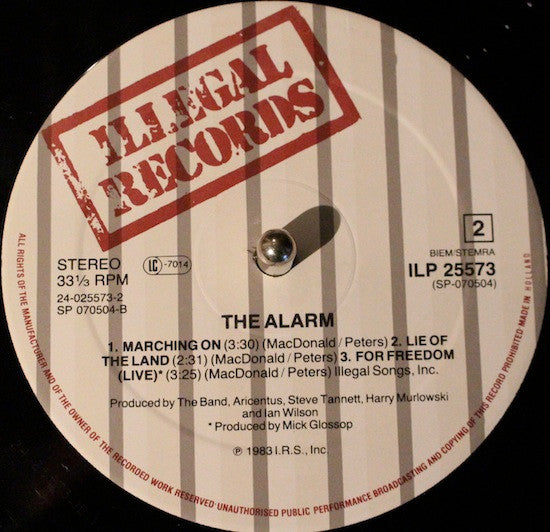 The Alarm : The Alarm (12", MiniAlbum)