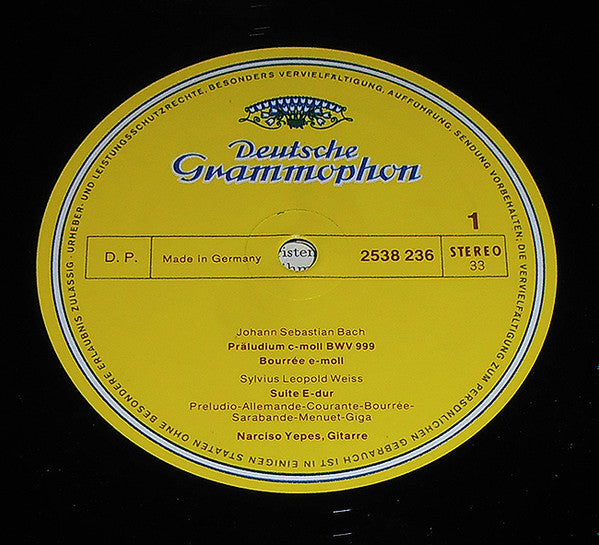 Narciso Yepes : Barockwerke Für Gitarre (Baroque Works For Guitar) (LP, Album, Comp)