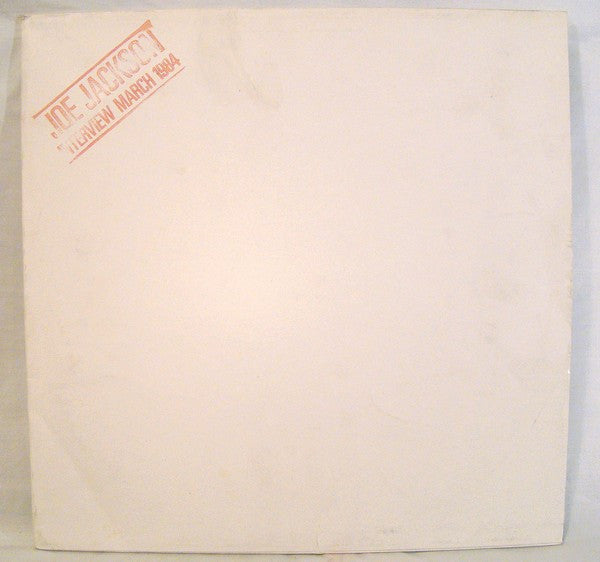 Joe Jackson : Interview March 1984 (LP, Promo, W/Lbl, Int)