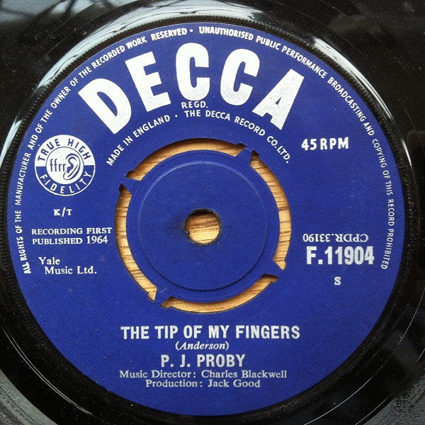 P.J. Proby : Hold Me (7")