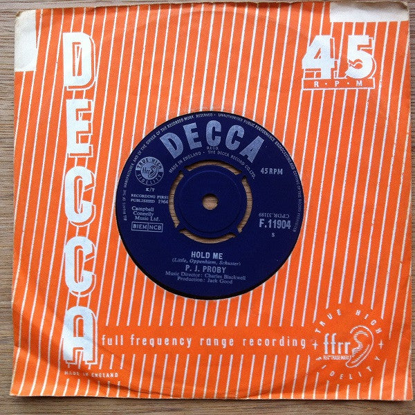 P.J. Proby : Hold Me (7")