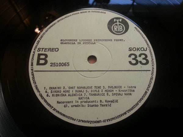 Bogdana Herman, Mira Omerzel Terlep, Matija Terlep : Slovenske Ljudske Pesmi In Glasbila = Slovene Folk Songs And Instruments (Slovenske Ljudske Pripovedne Pesmi, Glasbila In Zvočila) (LP, Album)