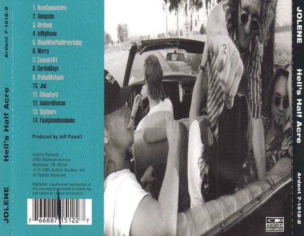 Jolene : Hell's Half Acre (CD, Album)