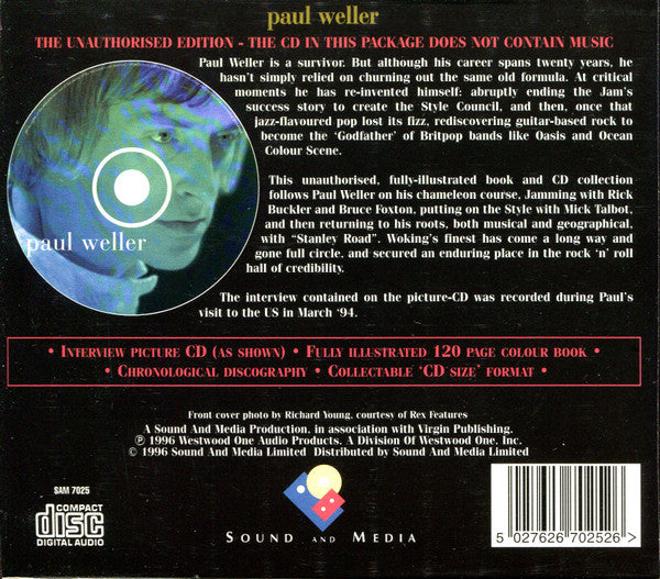 Paul Weller : The Unauthorised Edition (CD, Dlx, Unofficial, Aud)