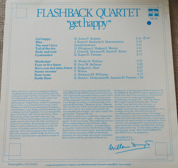 Flashback Quartet : "Get Happy" (LP, Album)