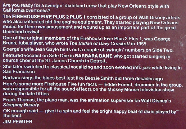 Firehouse Five Plus Two : Sessions, Live (LP)