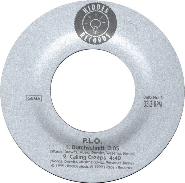 P.L.O. : The Amber EP (7", EP, Ltd)