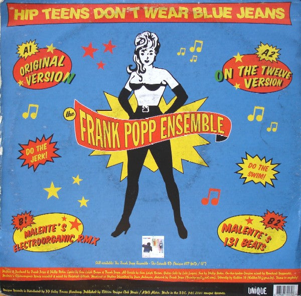 The Frank Popp Ensemble : Hip Teens Don't Wear Blue Jeans (12")