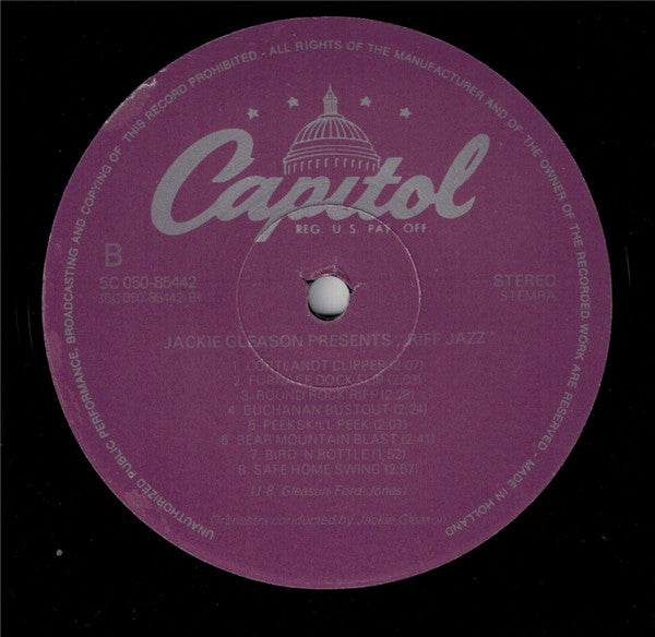 Jackie Gleason : Riff Jazz (LP, Album, RE)