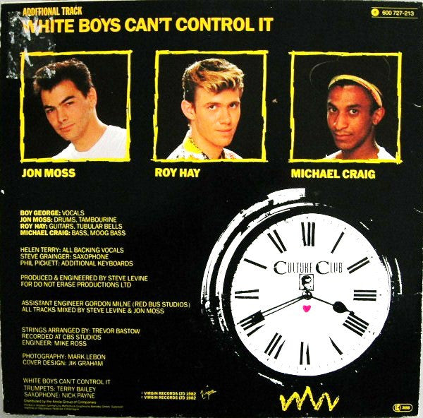 Culture Club : Time (Clock Of The Heart) (12", Single, Sup)