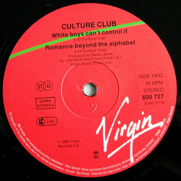 Culture Club : Time (Clock Of The Heart) (12", Single, Sup)
