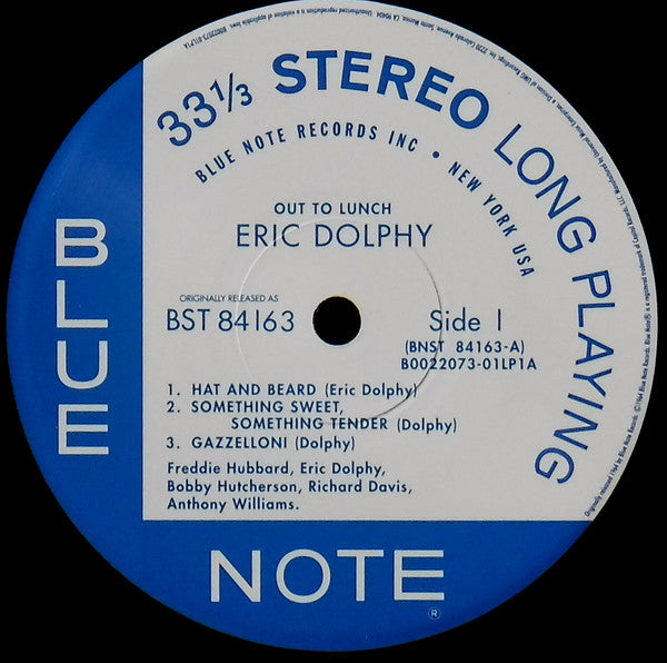 Eric Dolphy : Out To Lunch! (LP, Album, Ltd, RE, 180)