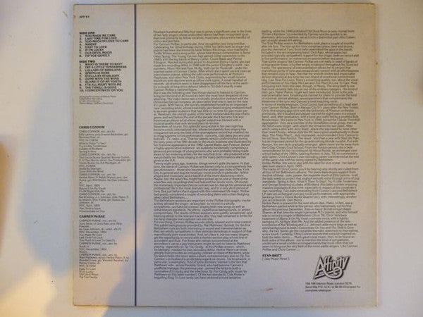 Chris Connor, Carmen McRae : I Hear Music (LP, Comp)