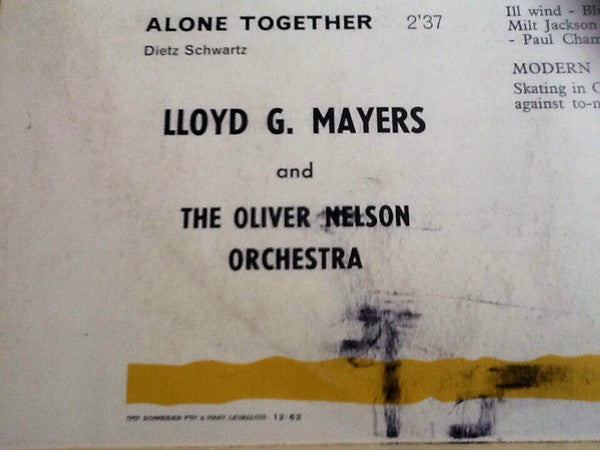 Lloyd Mayers, Oliver Nelson And His Orchestra : Taste Of Honey (LP, Album)