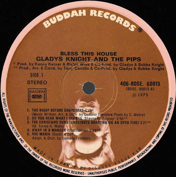 Gladys Knight And The Pips : Bless This House (LP, Album)