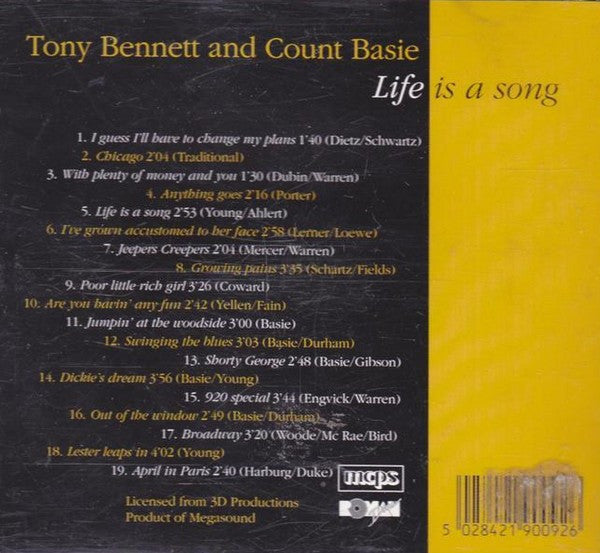 Tony Bennett And Count Basie : Life Is A Song (CD, Comp)