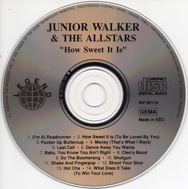 Junior Walker & The All Stars : How Sweet It Is (CD, Comp)