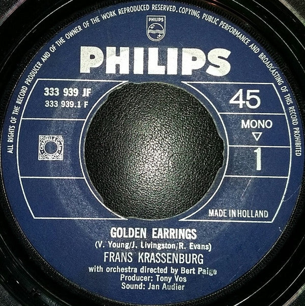 Frans Krassenburg : Golden Earrings / Silly Chap (7", Single, Mono)