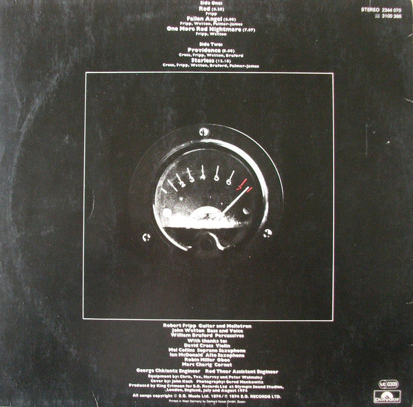 King Crimson : Red (LP, Album, RE)