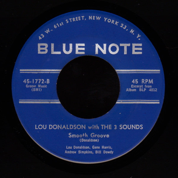Lou Donaldson With The Three Sounds : Blue Moon / Smooth Groove (7", Single)