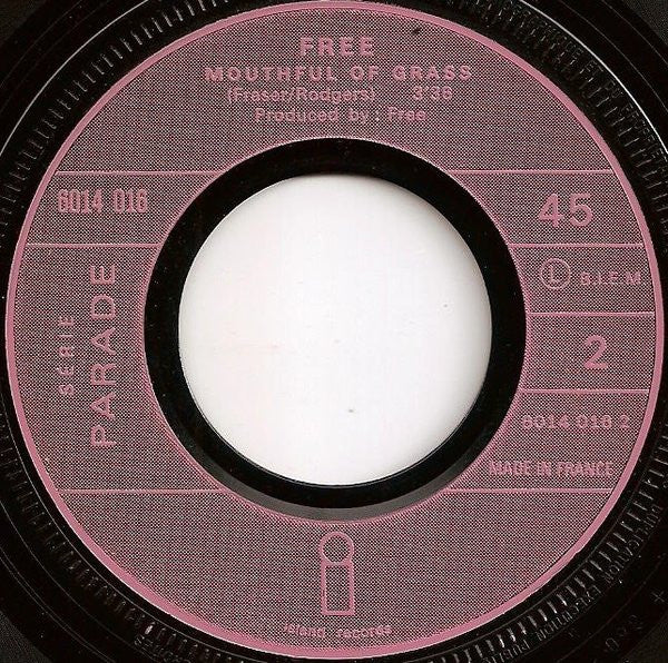 Free : All Right Now B/w Mouthful Of Grass (7", Single)