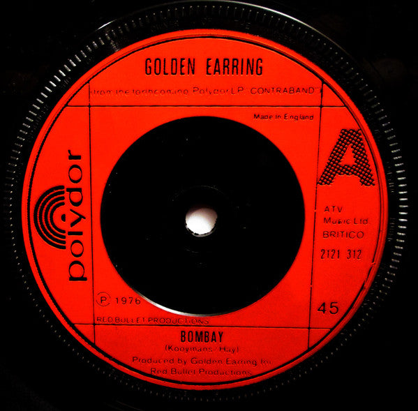 Golden Earring : Bombay (7", Single)