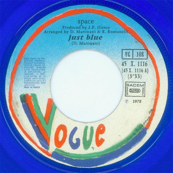 Space : Just Blue (7", Blu)