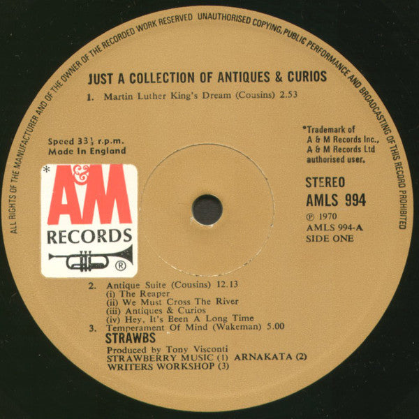 Strawbs : Just A Collection Of Antiques And Curios (Live At The Queen Elizabeth Hall) (LP, Album, RE, Gat)