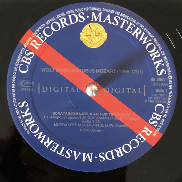 Wolfgang Amadeus Mozart, Franz Schubert : Mozart: Sonata K. 448 - Schubert: Fantasia Op. 103, D.940 (LP)