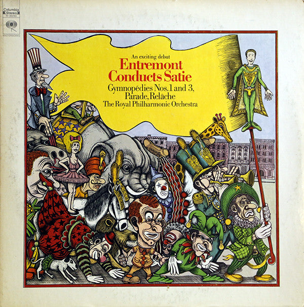 Philippe Entremont Conducts Erik Satie, Royal Philharmonic Orchestra : Gymnopédies Nos. 1 And 3, Parade, Relâche (LP, Pit)