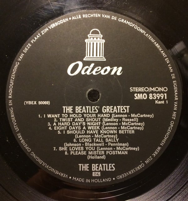 The Beatles : The Beatles' Greatest (LP, Comp, Mono)