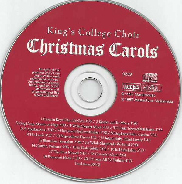 The King's College Choir Of Cambridge : Christmas Carols (CD, Comp)