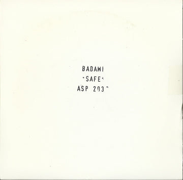 Badawi : Safe (CDr, Promo)
