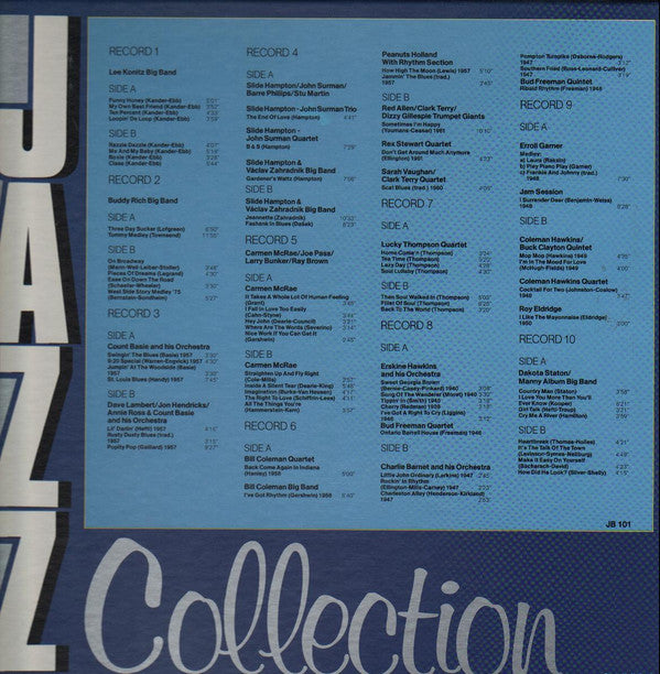 Various : Jazz Collection Volume 1 (10xLP + Box, Comp)