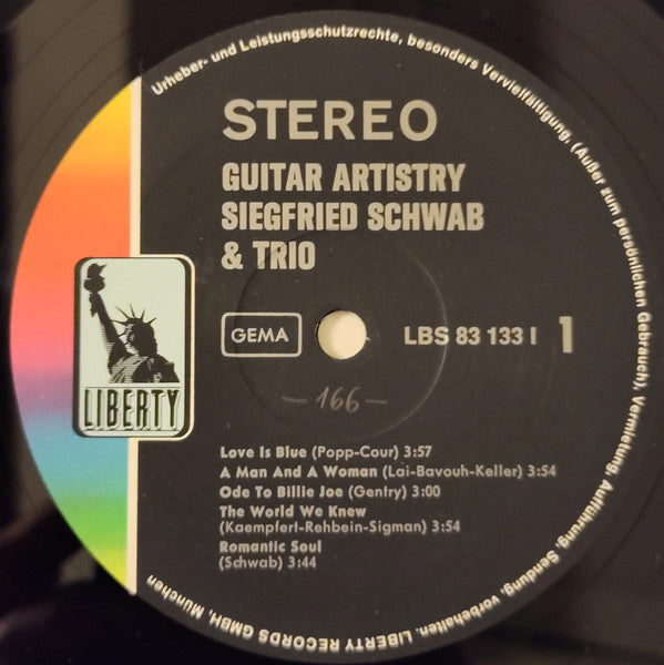 Siegfried Schwab & Trio : Guitar Artistry (LP, Album)
