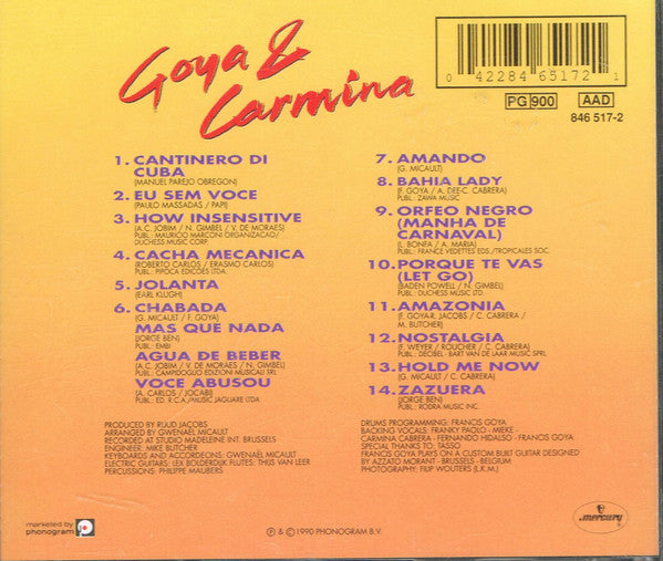 Goya & Carmina : Bahia Lady (CD, Album)