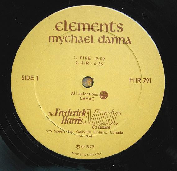 Mychael Danna : Elements (LP, Album)