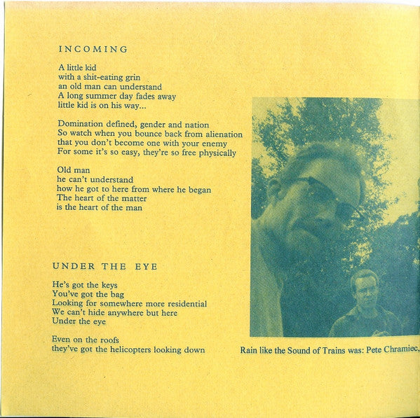 Rain Like The Sound Of Trains : Incoming (7")