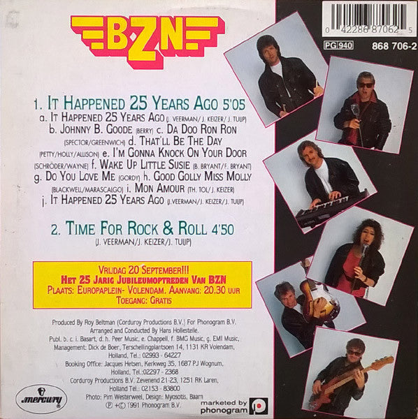 BZN : It Happened 25 Years Ago (CD, Single, Car)