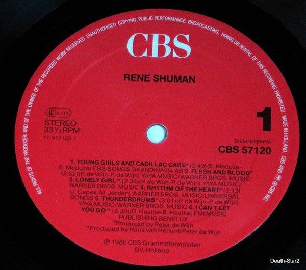 René Shuman : René Shuman (LP, Album)