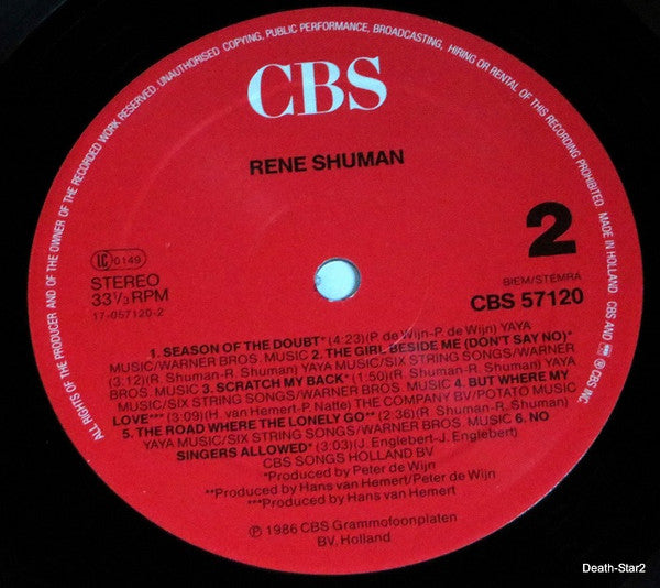 René Shuman : René Shuman (LP, Album)