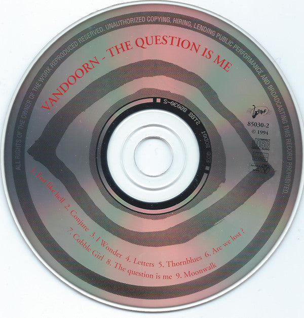Ineke Van Doorn Featuring Kenny Wheeler, Don Thompson (2) : The Question Is Me (CD, Album)